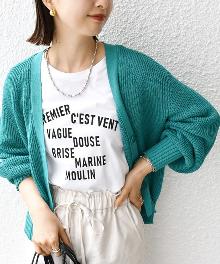 SHIPS for women「〈手洗い可能〉ペーパー ポリエステル Vネック カーディガン」|カーディガン|