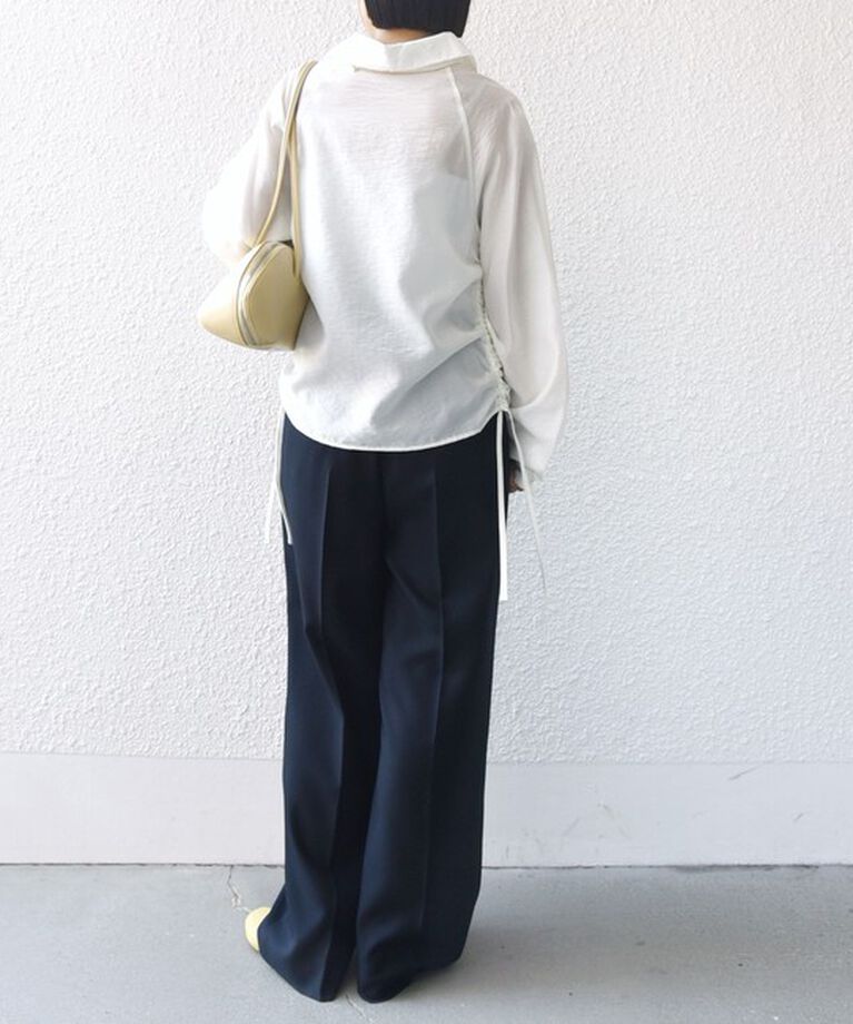 SHIPS for women「【WEB限定】〈洗濯機可能〉シアー ハイネック 2WAY ブラウス」|シャツ・ブラウス|