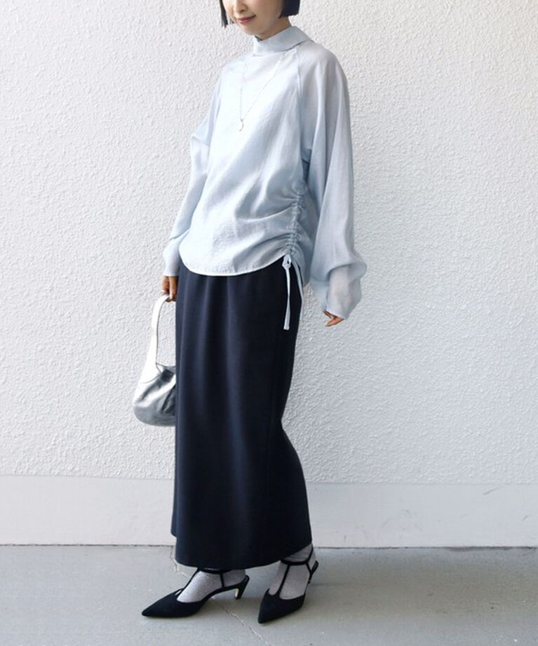 SHIPS for women「【WEB限定】〈洗濯機可能〉シアー ハイネック 2WAY ブラウス」|シャツ・ブラウス|