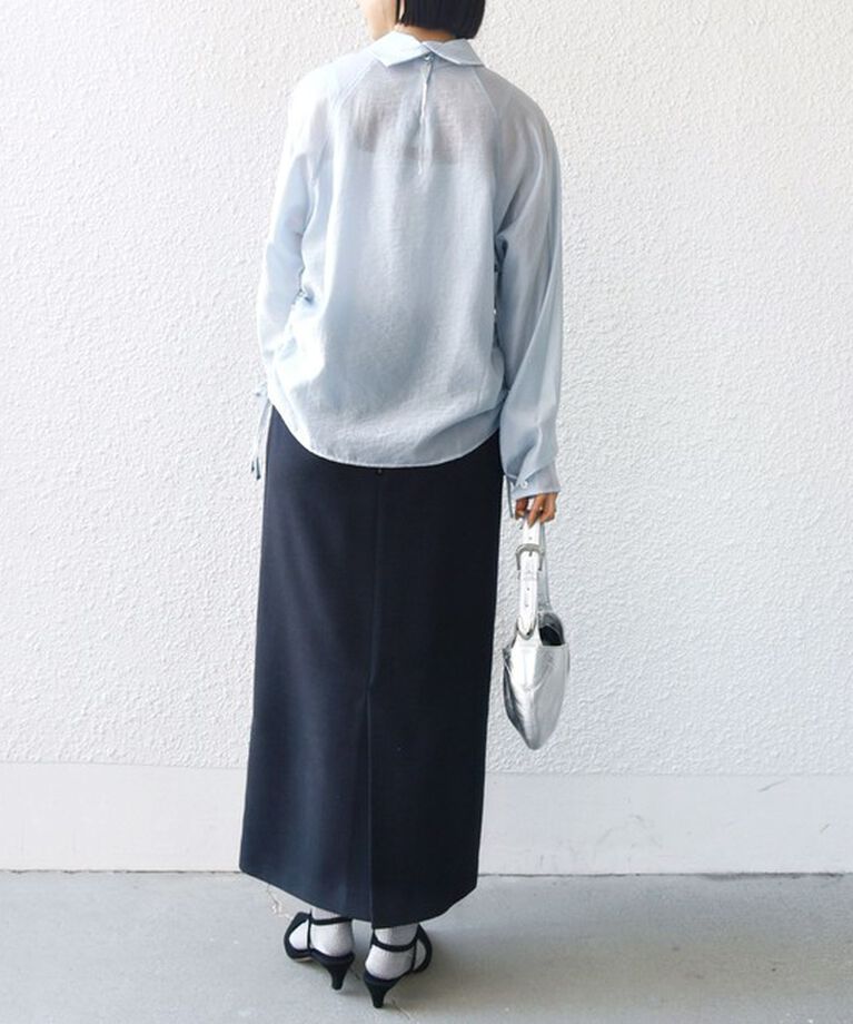 SHIPS for women「【WEB限定】〈洗濯機可能〉シアー ハイネック 2WAY ブラウス」|シャツ・ブラウス|