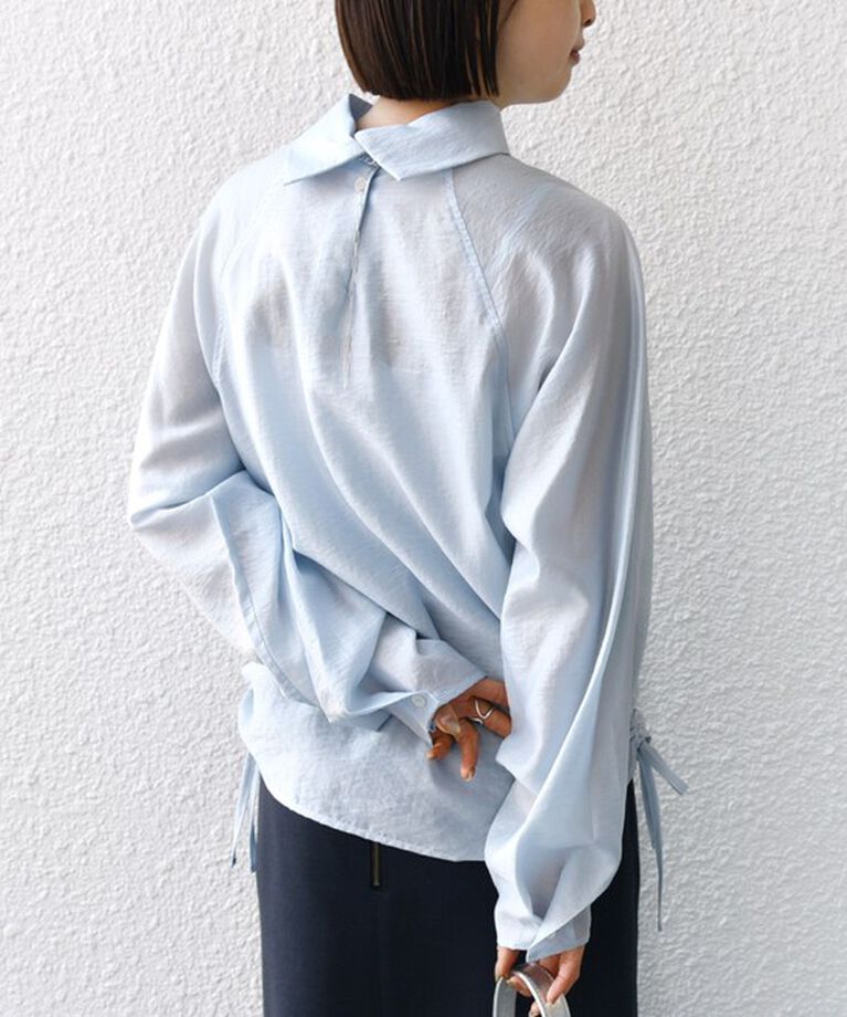 SHIPS for women「【WEB限定】〈洗濯機可能〉シアー ハイネック 2WAY ブラウス」|シャツ・ブラウス|