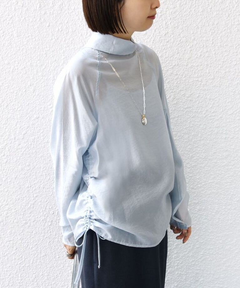 SHIPS for women「【WEB限定】〈洗濯機可能〉シアー ハイネック 2WAY ブラウス」|シャツ・ブラウス|