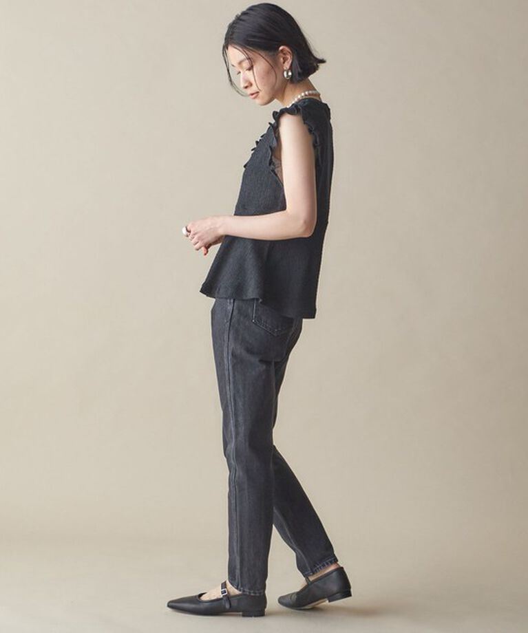 SHIPS for women「NINE CASE:〈手洗い可能〉フリル ノースリーブ トップス」|その他|