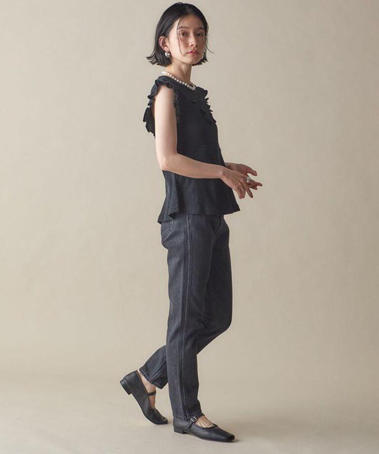 SHIPS for women「NINE CASE:〈手洗い可能〉フリル ノースリーブ トップス」|その他|