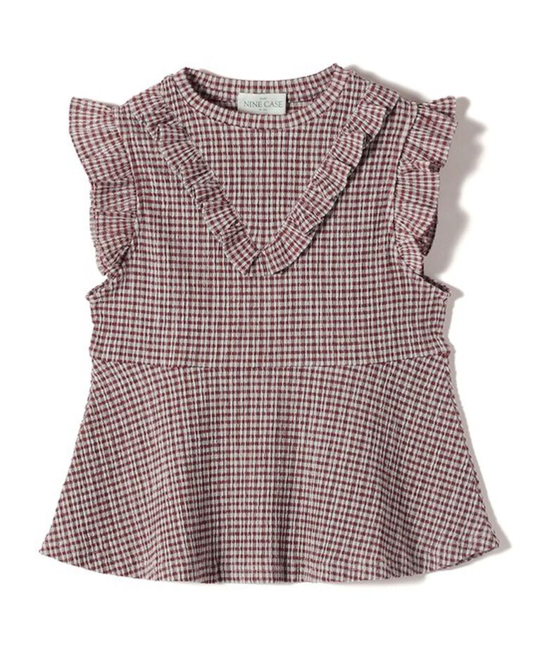 SHIPS for women「NINE CASE:〈手洗い可能〉フリル ノースリーブ トップス」|その他|