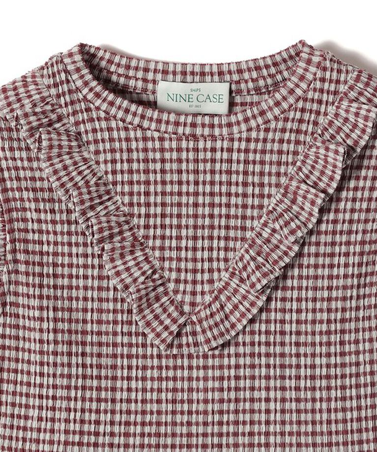 SHIPS for women「NINE CASE:〈手洗い可能〉フリル ノースリーブ トップス」|その他|