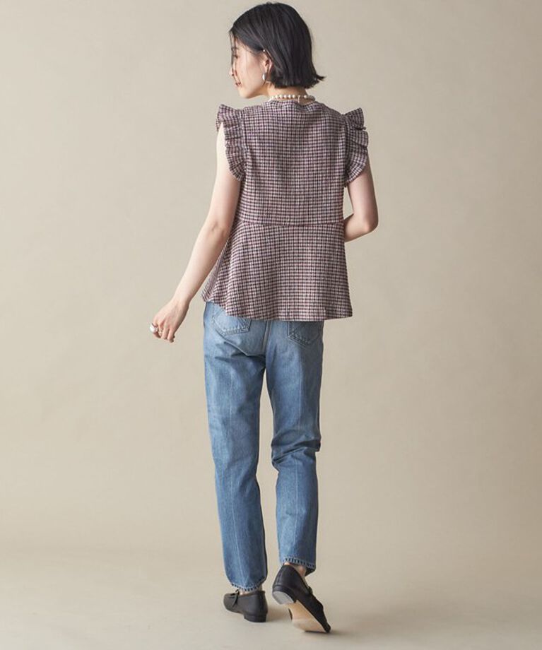 SHIPS for women「NINE CASE:〈手洗い可能〉フリル ノースリーブ トップス」|その他|