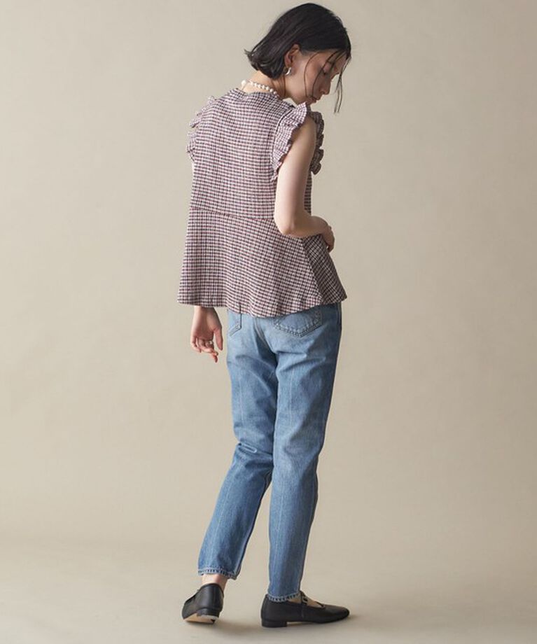 SHIPS for women「NINE CASE:〈手洗い可能〉フリル ノースリーブ トップス」|その他|