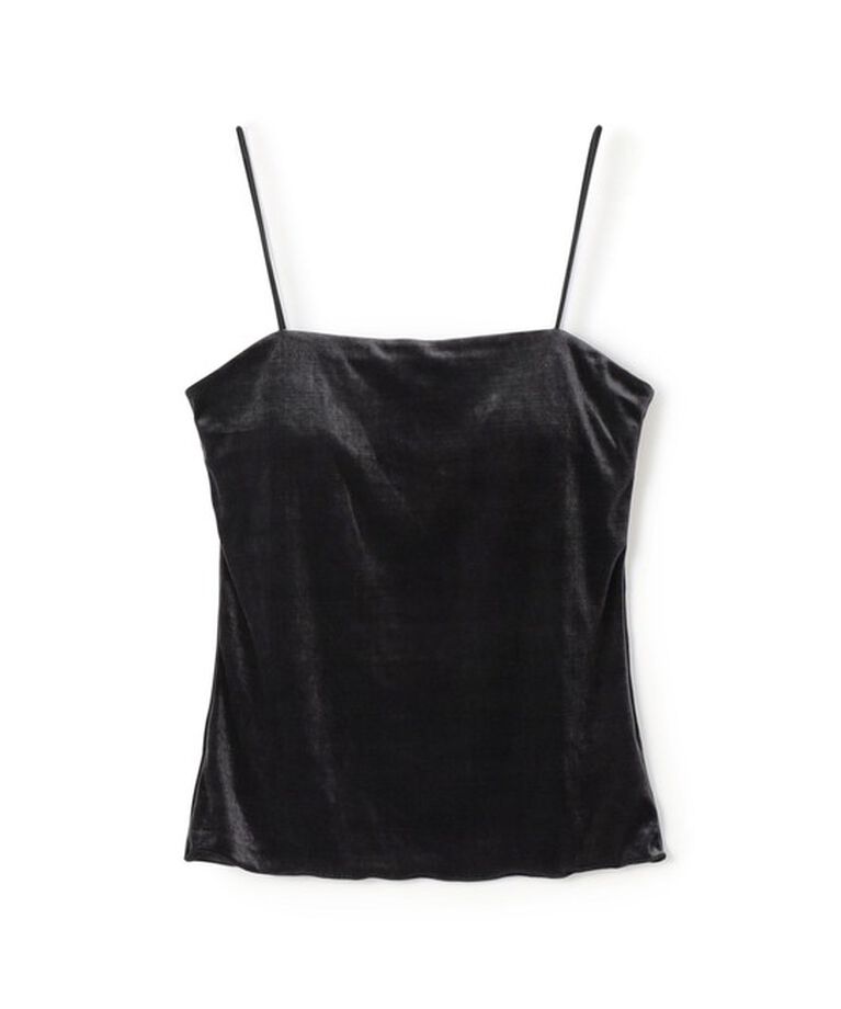 BACCA「inner piece ベロアジャージー カップインキャミソール」|Tシャツ・カットソー|17 チャコールグレー