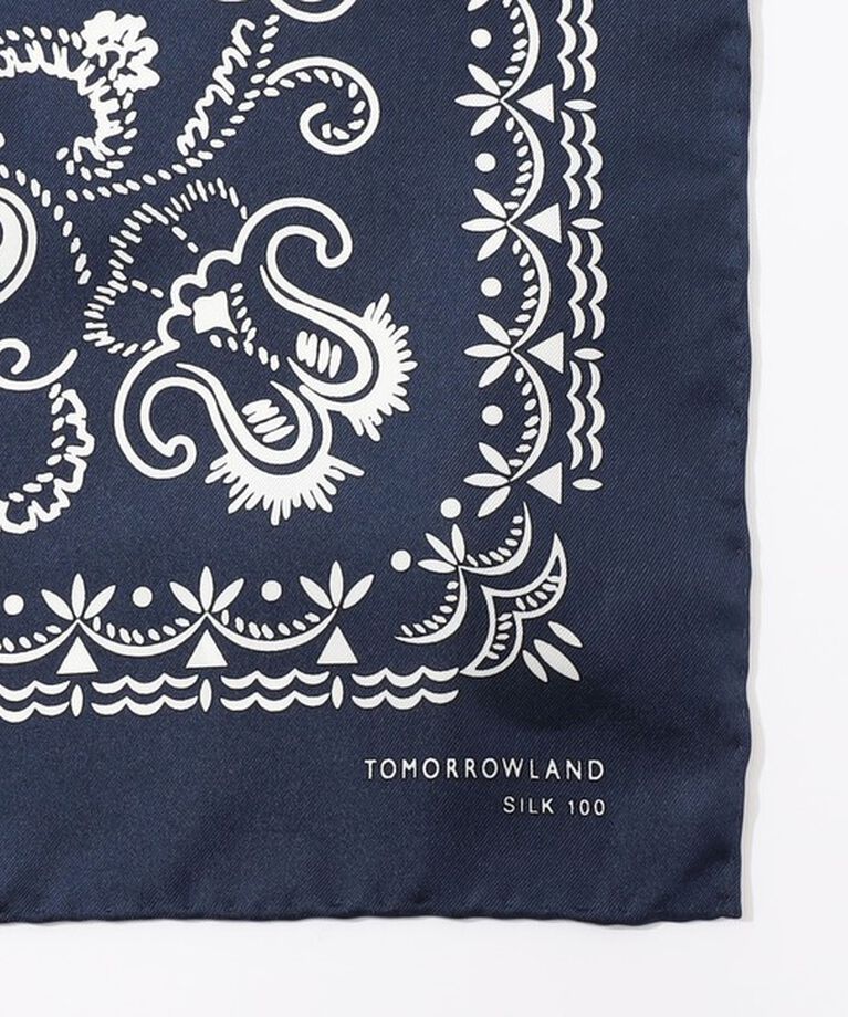 TOMORROWLAND GOODS「TOMORROWLAND シルク バンダナ」|バンダナ・スカーフ|