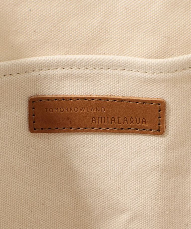 TOMORROWLAND GOODS「【別注】AMIACALVA レザーハンドルキャンバストート」|トートバッグ|