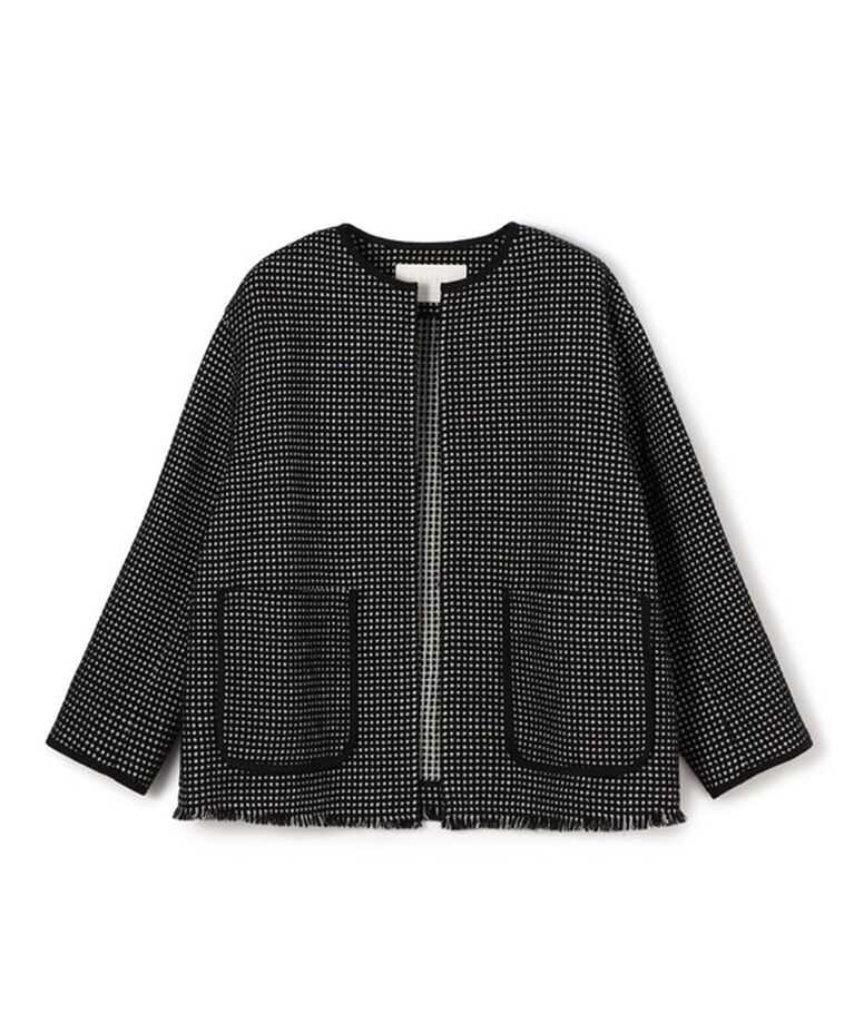 Ballsey「ワッフルツイード ノーカラージャケット」|ノーカラージャケット|
