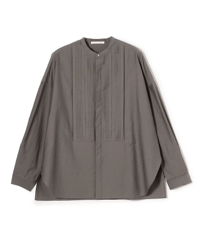 GALERIE VIE「コットンシルクパラシュート タックプリーツシャツ」|シャツ・ブラウス|55 カーキ