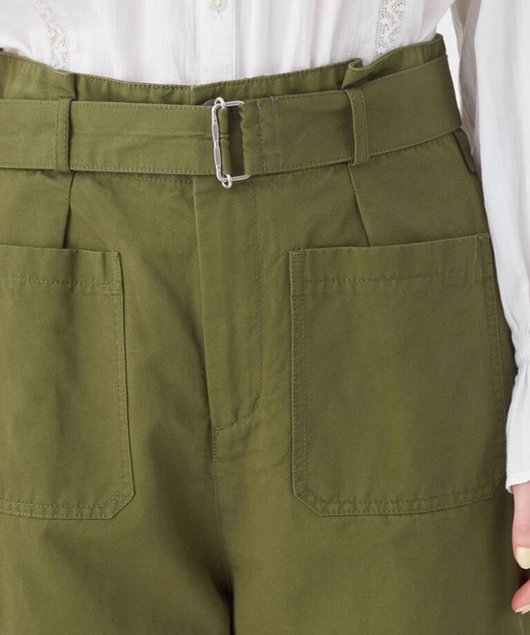 MACPHEE「コットンリネンカルゼ ベルテッドパンツ」|その他|