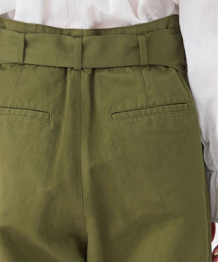 MACPHEE「コットンリネンカルゼ ベルテッドパンツ」|その他|