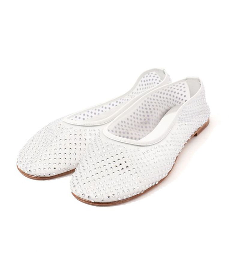 TOMORROWLAND GOODS「DEAR FRANCES BALLA CRYSTAL フラットシューズ」|バレエシューズ|