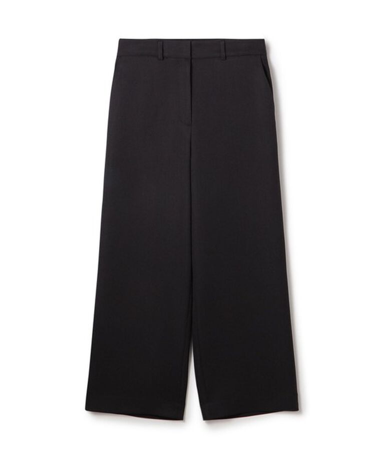 Ballsey「パウダリーストレッチツイル セミワイドパンツ」|その他|17 ダークグレー
