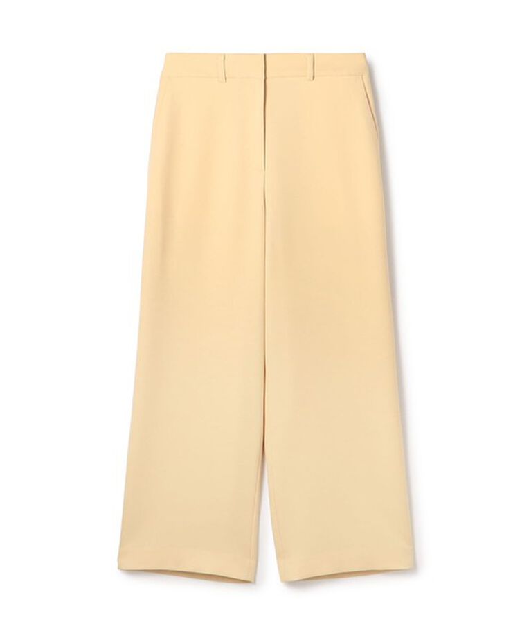 Ballsey「パウダリーストレッチツイル セミワイドパンツ」|その他|21 ライトイエロー