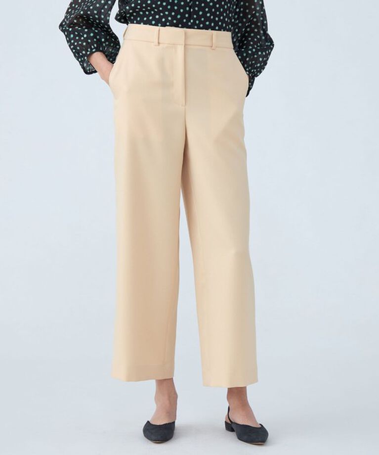 Ballsey「パウダリーストレッチツイル セミワイドパンツ」|その他|