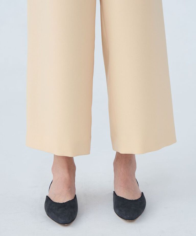 Ballsey「パウダリーストレッチツイル セミワイドパンツ」|その他|