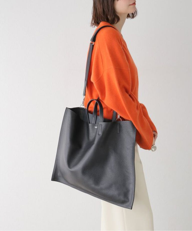  「【blancle/ ブランクレ】S.LEATHER FLAT TOTE」|トートバッグ|