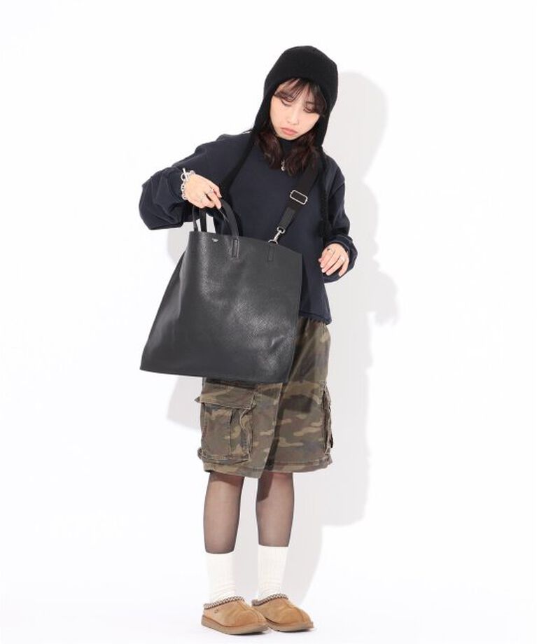  「【blancle/ ブランクレ】S.LEATHER FLAT TOTE」|トートバッグ|