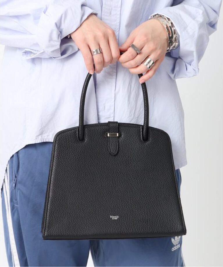  「【blancle/ ブランクレ】S.LETHER one handle formal bag」|ハンドバッグ|ブラック