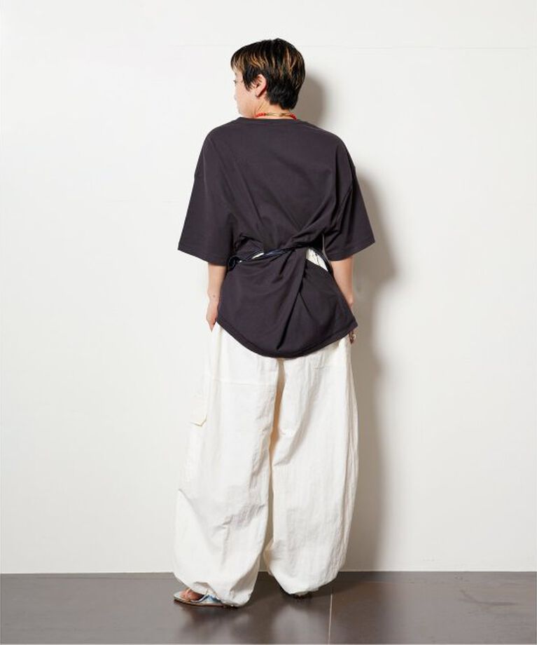  「“O”NYLON WIDE カーゴパンツ」|カーゴ|
