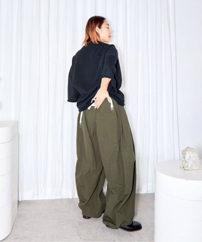  「“O”NYLON WIDE カーゴパンツ」|カーゴ|
