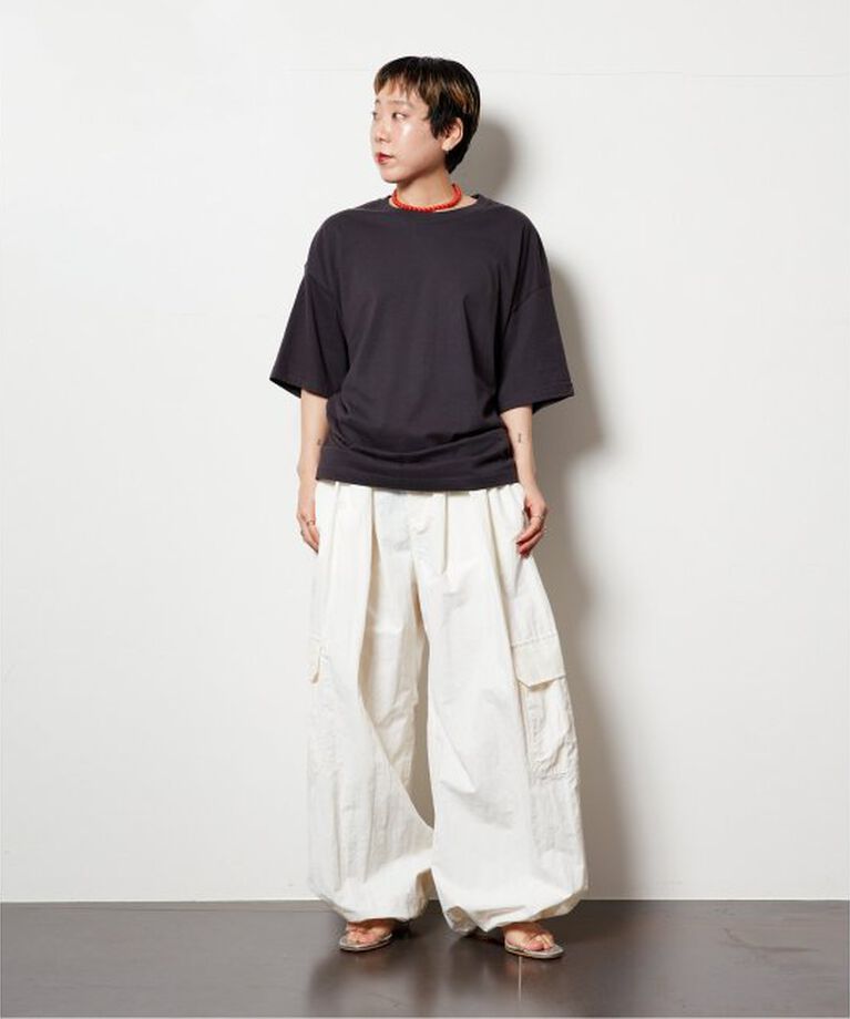  「“O”NYLON WIDE カーゴパンツ」|カーゴ|