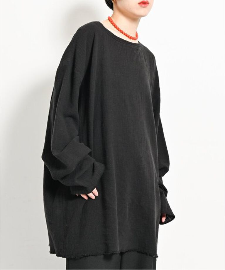  「《追加》ASA/C BIO WASH PULLOVER：ブラウス」|シャツ・ブラウス|ブラック