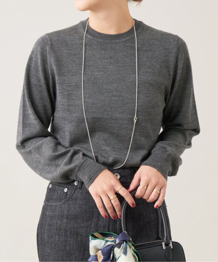 IENA LA BOUCLE「IENA LA BOUCLE Aube クラシックプルオーバー」|ニット・セーター|