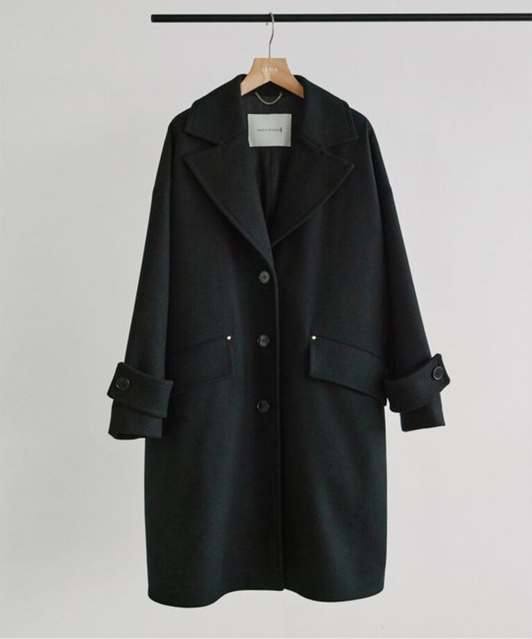 IENA「MACKINTOSH/マッキントッシュ 別注 HUMBIE チェスターコクーンコート」|チェスターコート|ブラック