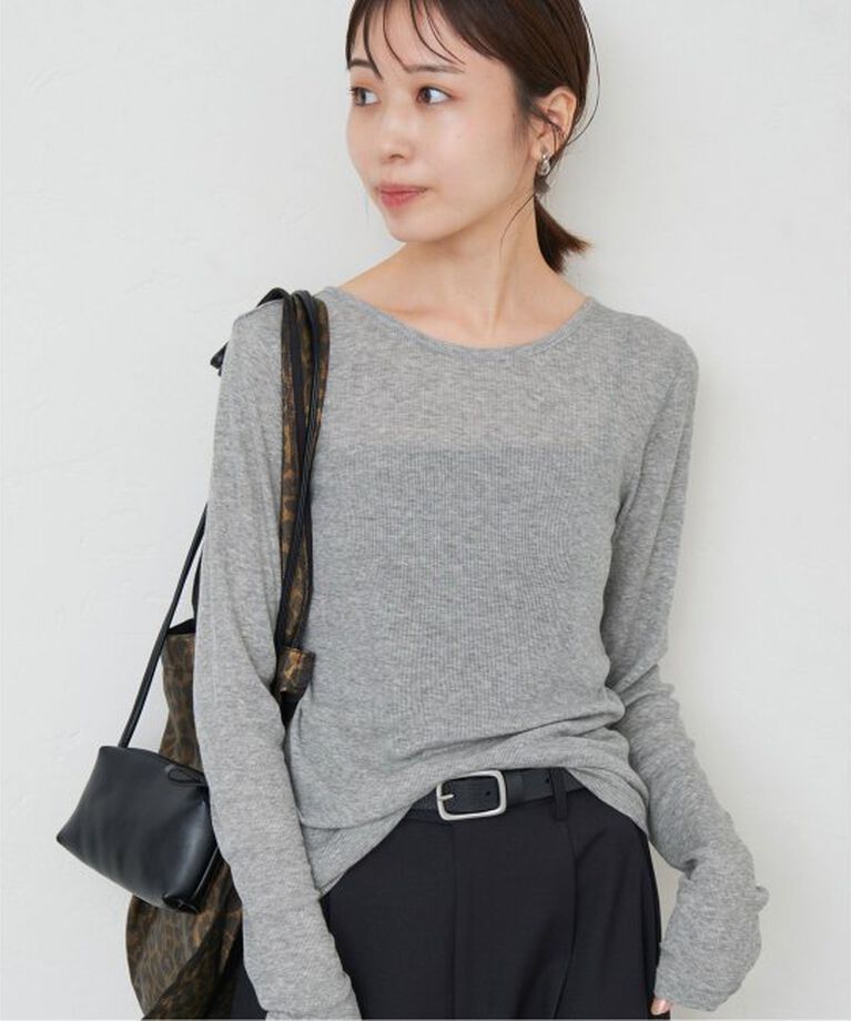 SLOBE IENA「ソフトコットンクルーネック」|Tシャツ・カットソー|