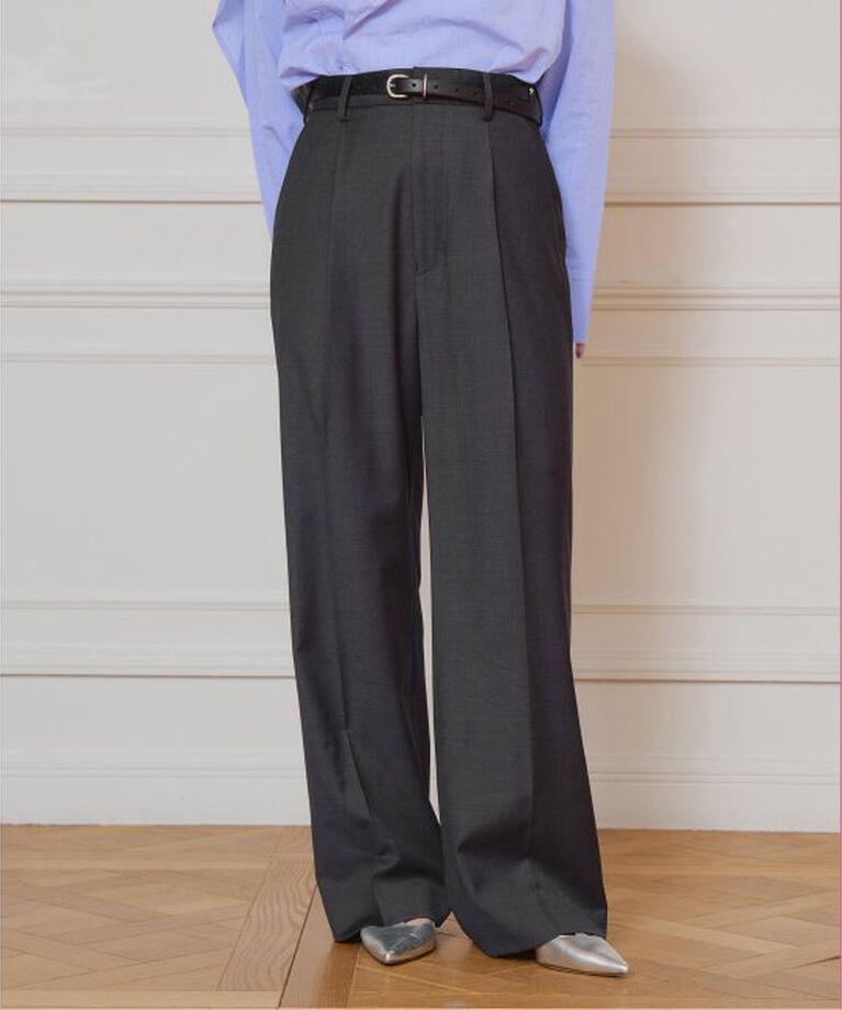 IENA LA BOUCLE「IENA LA BOUCLE ウールシルクスラックス」|スラックス|