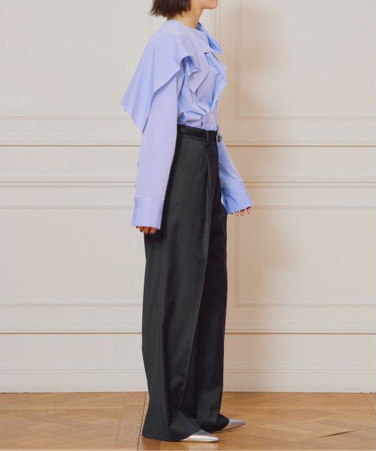IENA LA BOUCLE「IENA LA BOUCLE ウールシルクスラックス」|スラックス|