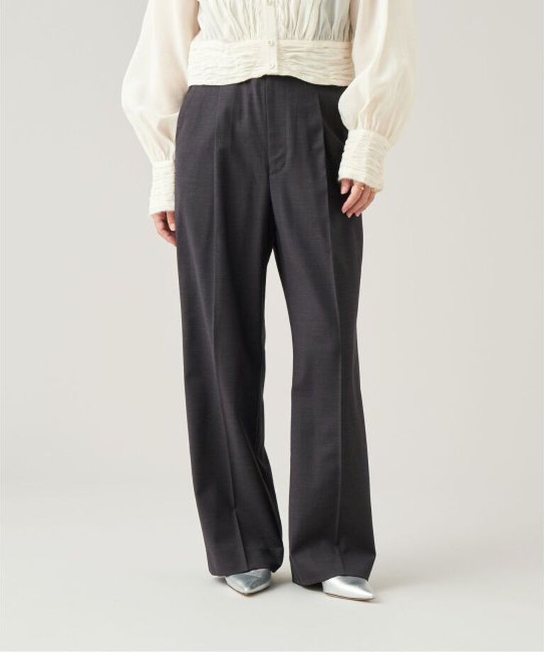 IENA LA BOUCLE「IENA LA BOUCLE ウールシルクスラックス」|スラックス|