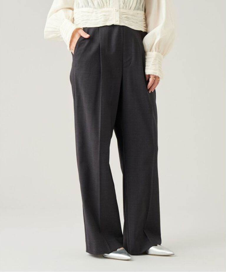 IENA LA BOUCLE「IENA LA BOUCLE ウールシルクスラックス」|スラックス|