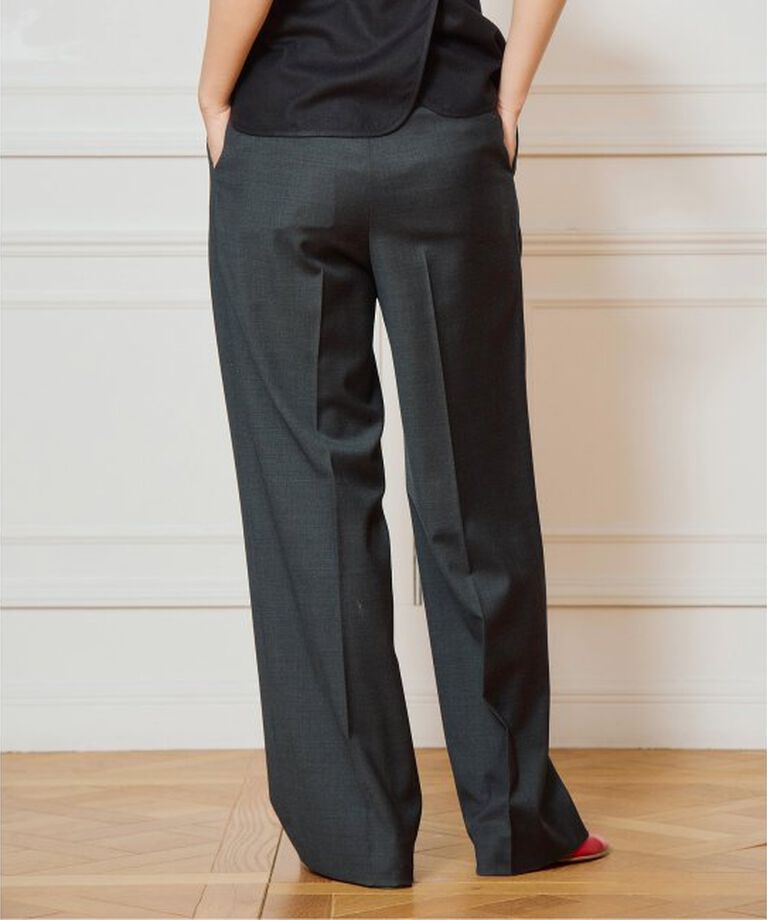 IENA LA BOUCLE「IENA LA BOUCLE ウールシルクスラックス」|スラックス|