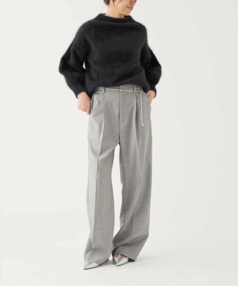 IENA LA BOUCLE「IENA LA BOUCLE ウールシルクスラックス」|スラックス|