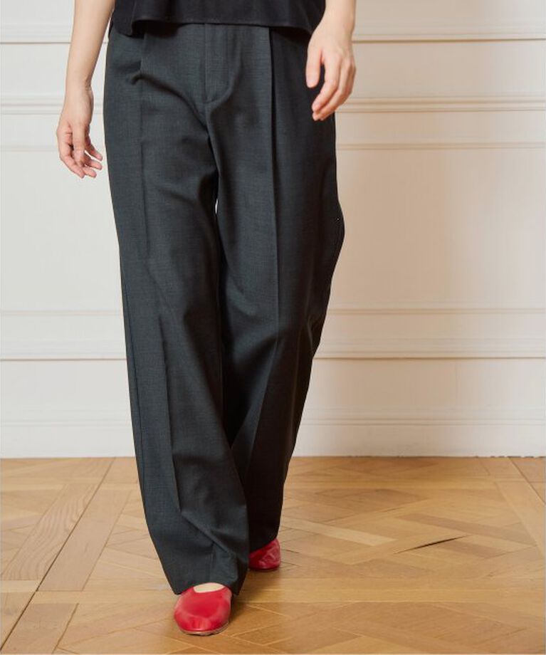 IENA LA BOUCLE「IENA LA BOUCLE ウールシルクスラックス」|スラックス|