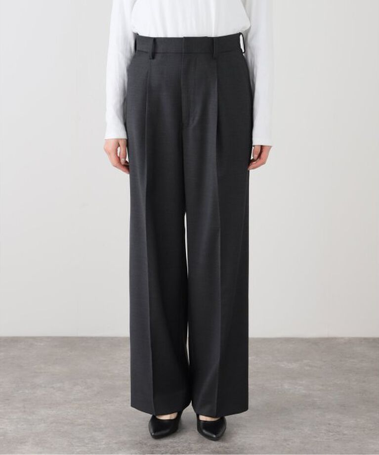 IENA LA BOUCLE「IENA LA BOUCLE ウールシルクスラックス」|スラックス|