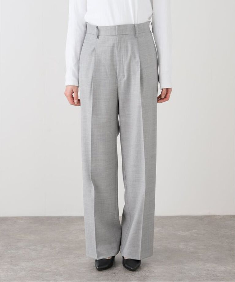 IENA LA BOUCLE「IENA LA BOUCLE ウールシルクスラックス」|スラックス|