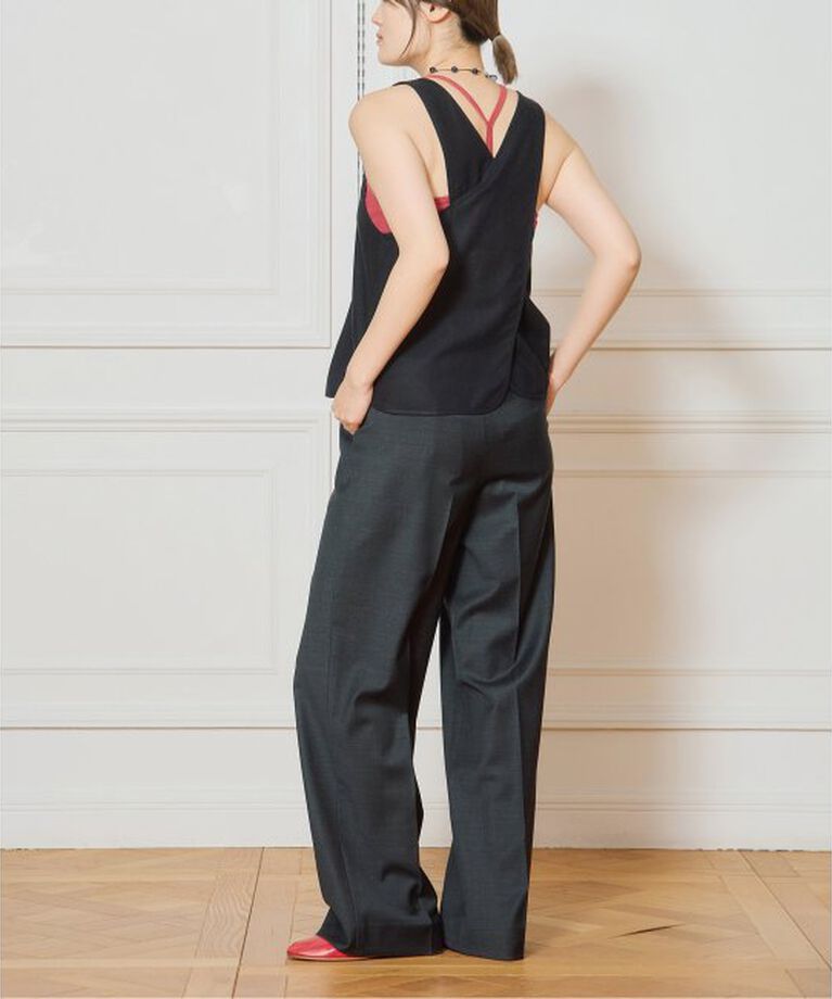 IENA LA BOUCLE「IENA LA BOUCLE ウールシルクスラックス」|スラックス|