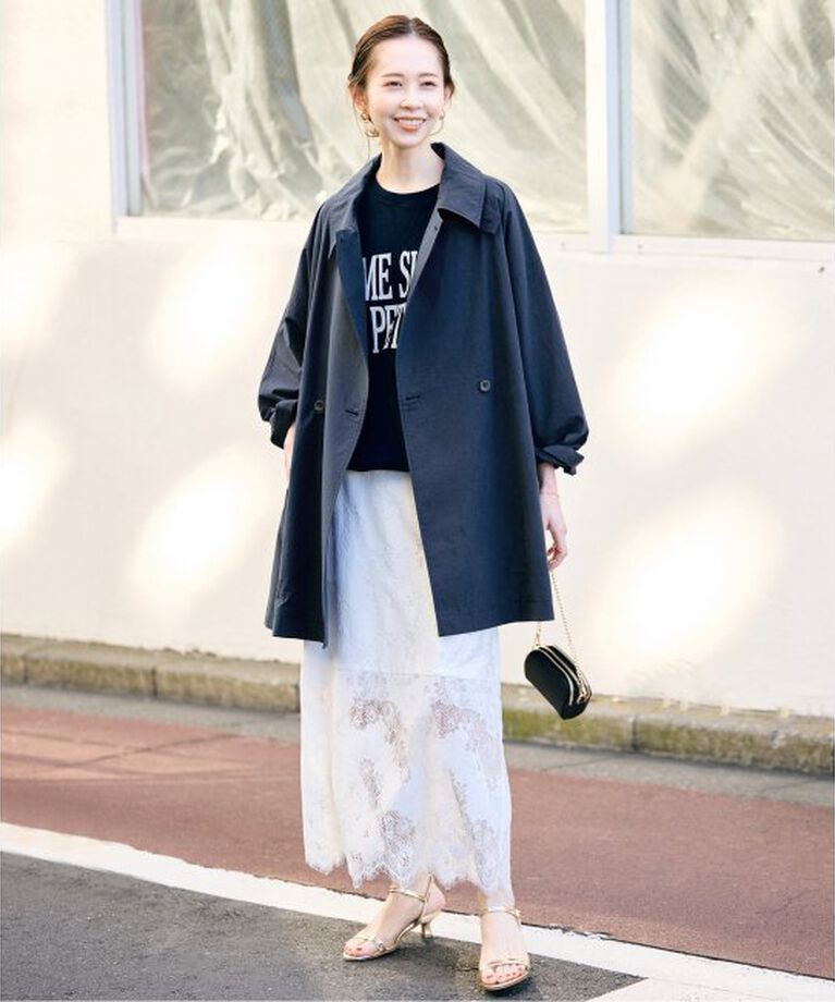 SLOBE IENA「コットンニュアンストレンチコート」|トレンチコート|