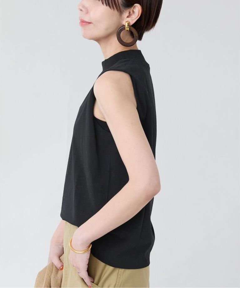 VERMEIL par iena「ATON（エイトン）MOCKNECK SLEEVELESS PULLOVER KKAGGM0113」|Tシャツ・カットソー|