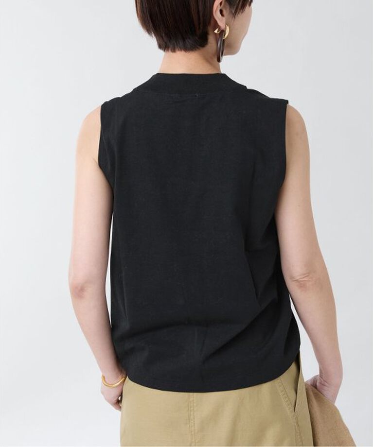 VERMEIL par iena「ATON（エイトン）MOCKNECK SLEEVELESS PULLOVER KKAGGM0113」|Tシャツ・カットソー|