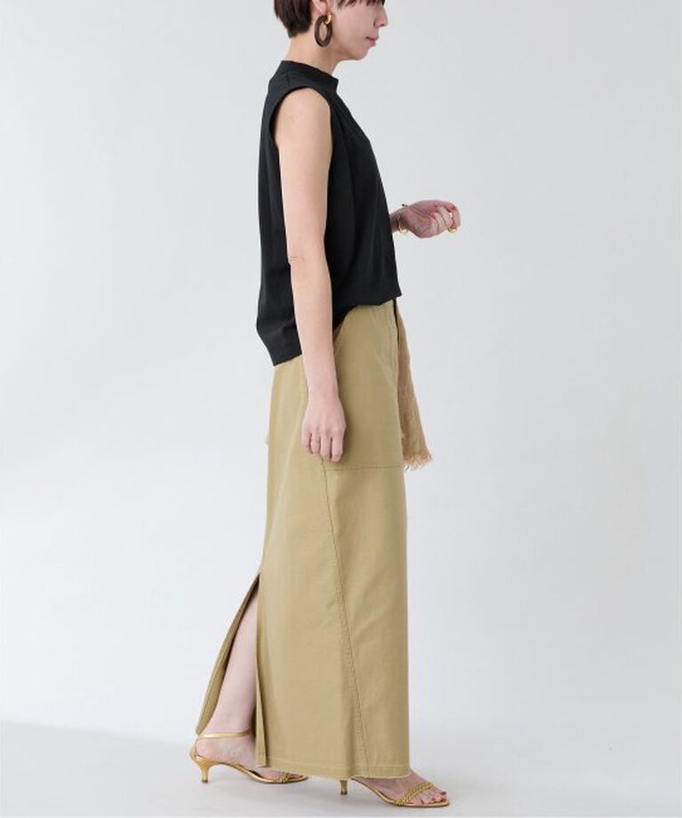 VERMEIL par iena「ATON（エイトン）MOCKNECK SLEEVELESS PULLOVER KKAGGM0113」|Tシャツ・カットソー|
