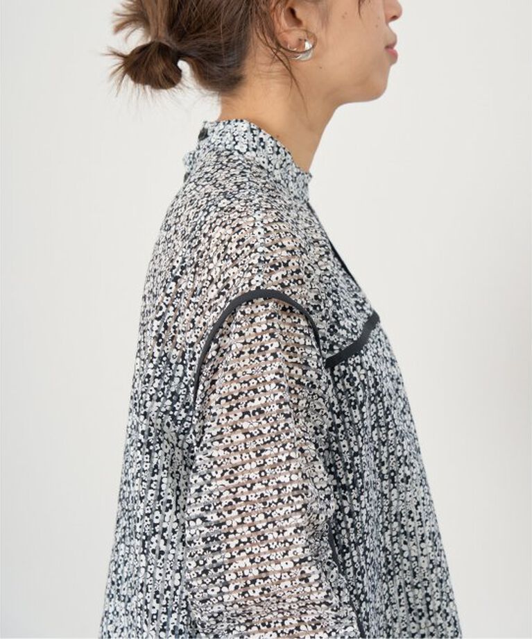 IENA「MOUJIC/ムジィーク FLOWER STRIPE BLOUSE ブラウス」|シャツ・ブラウス|
