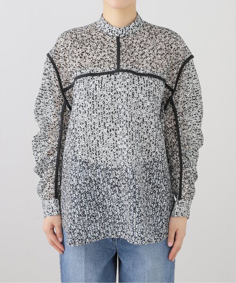 IENA「MOUJIC/ムジィーク FLOWER STRIPE BLOUSE ブラウス」|シャツ・ブラウス|